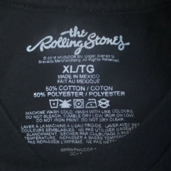 Rolling Stones "Its only Rock N Roll but I like it black Tee Size XL - Picture 5 of 6